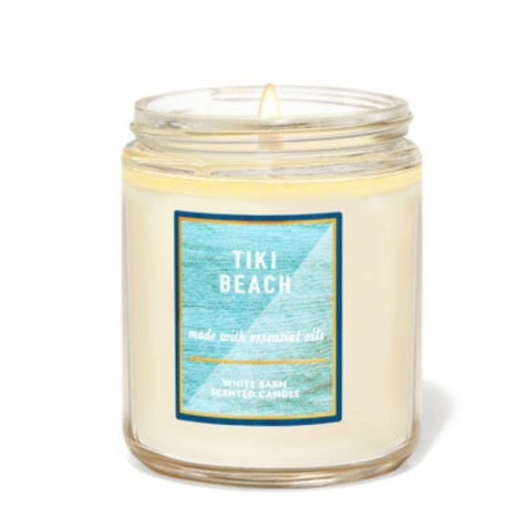 TIKI BEACH SINGLE WICK CANDLE - Picture 1 of 1